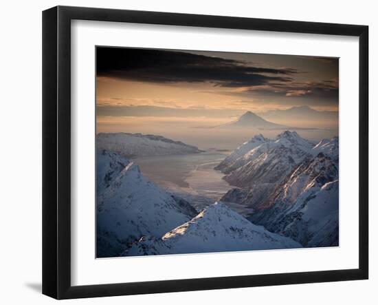 Lake Clark National Park, Alaska: Morning Light on the Chigmit Mountains-Ian Shive-Framed Photographic Print