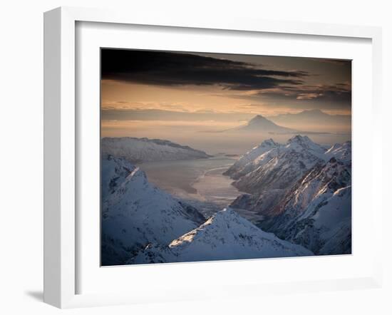 Lake Clark National Park, Alaska: Morning Light on the Chigmit Mountains-Ian Shive-Framed Photographic Print