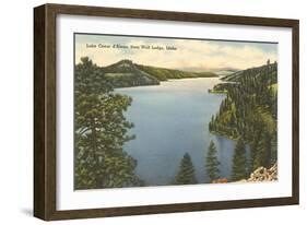 Lake Coeur d'Alene, Idaho-null-Framed Art Print