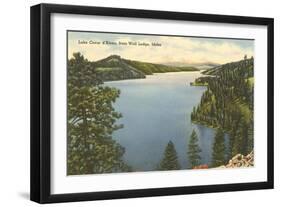 Lake Coeur d'Alene, Idaho-null-Framed Art Print