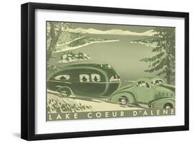 Lake Coeur D'Alene-null-Framed Art Print
