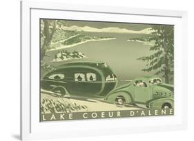 Lake Coeur D'Alene-null-Framed Art Print
