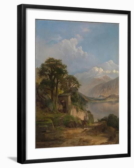 Lake Como, 1867-Thomas Moran-Framed Giclee Print