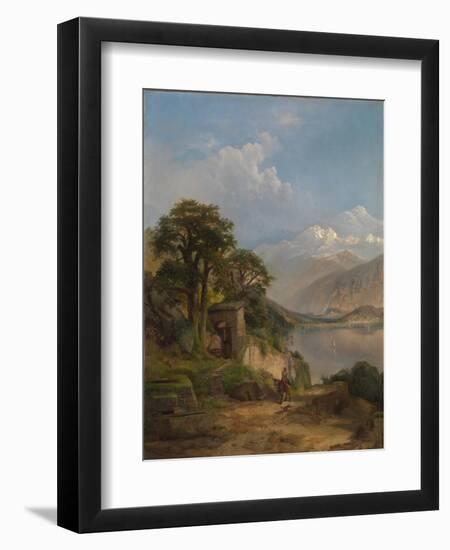 Lake Como, 1867-Thomas Moran-Framed Giclee Print