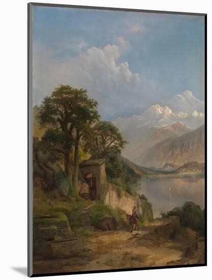 Lake Como, 1867-Thomas Moran-Mounted Giclee Print