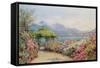 Lake Como from the Villa Carlotta-Ernest Arthur Rowe-Framed Stretched Canvas