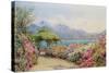 Lake Como from the Villa Carlotta-Ernest Arthur Rowe-Stretched Canvas