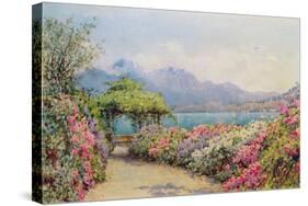 Lake Como from the Villa Carlotta-Ernest Arthur Rowe-Stretched Canvas