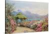 Lake Como from the Villa Carlotta-Ernest Arthur Rowe-Stretched Canvas