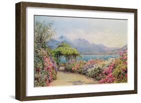 Lake Como from the Villa Carlotta-Ernest Arthur Rowe-Framed Giclee Print