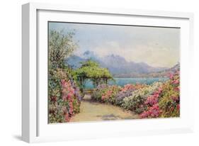 Lake Como from the Villa Carlotta-Ernest Arthur Rowe-Framed Giclee Print