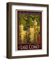 Lake Como Italy 1-Anna Siena-Framed Giclee Print