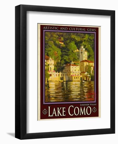 Lake Como Italy 1-Anna Siena-Framed Giclee Print