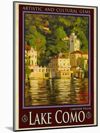 Lake Como Italy 1-Anna Siena-Mounted Giclee Print