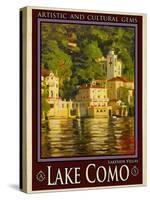 Lake Como Italy 1-Anna Siena-Stretched Canvas