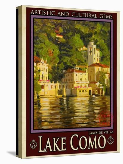 Lake Como Italy 1-Anna Siena-Stretched Canvas