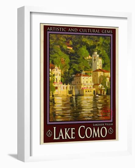 Lake Como Italy 1-Anna Siena-Framed Giclee Print