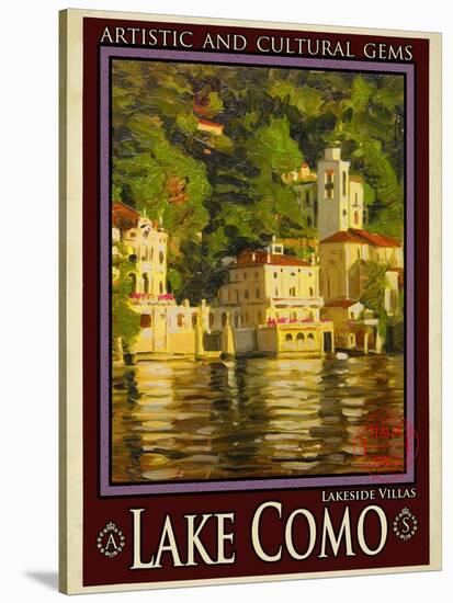 Lake Como Italy 1-Anna Siena-Stretched Canvas