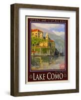 Lake Como Italy 2-Anna Siena-Framed Giclee Print