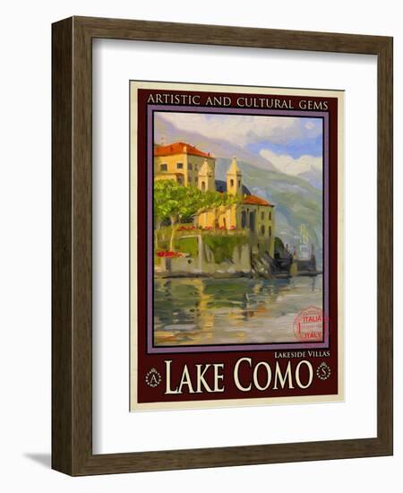 Lake Como Italy 2-Anna Siena-Framed Giclee Print