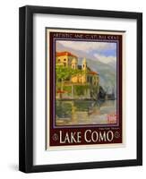 Lake Como Italy 2-Anna Siena-Framed Giclee Print