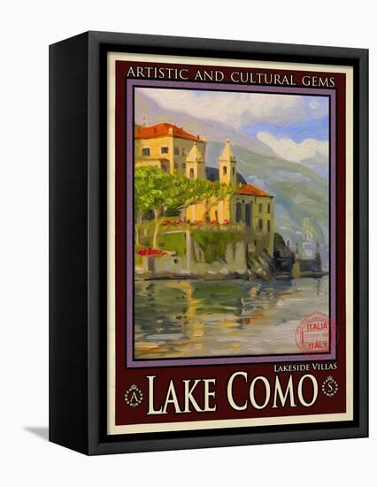 Lake Como Italy 2-Anna Siena-Framed Stretched Canvas
