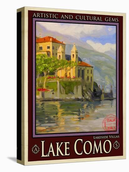 Lake Como Italy 2-Anna Siena-Stretched Canvas