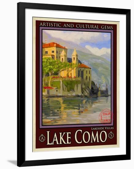 Lake Como Italy 2-Anna Siena-Framed Giclee Print