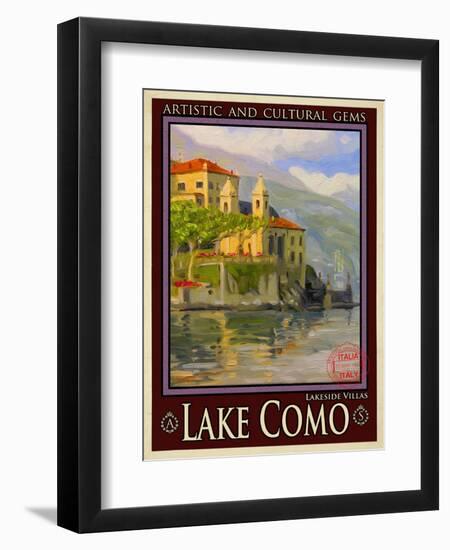 Lake Como Italy 2-Anna Siena-Framed Premium Giclee Print