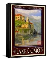 Lake Como Italy 2-Anna Siena-Framed Stretched Canvas