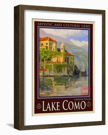 Lake Como Italy 2-Anna Siena-Framed Giclee Print