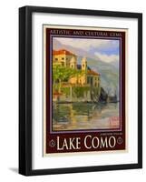 Lake Como Italy 2-Anna Siena-Framed Giclee Print