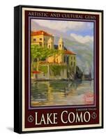 Lake Como Italy 2-Anna Siena-Framed Stretched Canvas