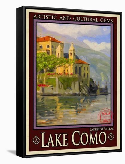 Lake Como Italy 2-Anna Siena-Framed Stretched Canvas