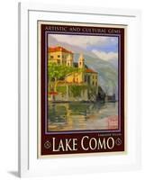 Lake Como Italy 2-Anna Siena-Framed Giclee Print