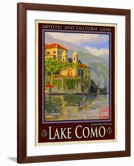 Lake Como Italy 2-Anna Siena-Framed Giclee Print