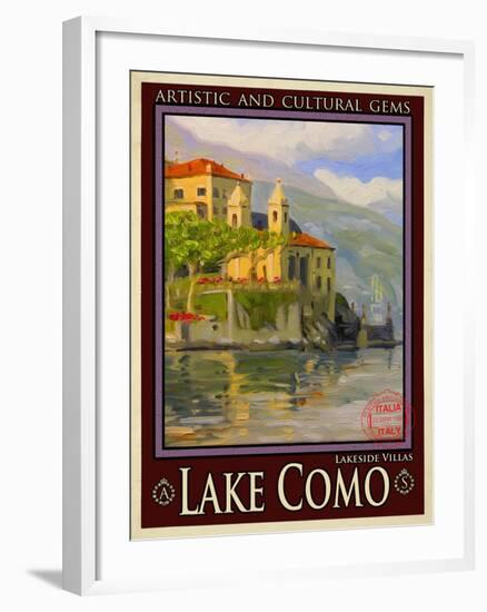 Lake Como Italy 2-Anna Siena-Framed Giclee Print