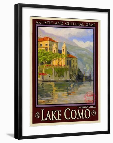 Lake Como Italy 2-Anna Siena-Framed Giclee Print