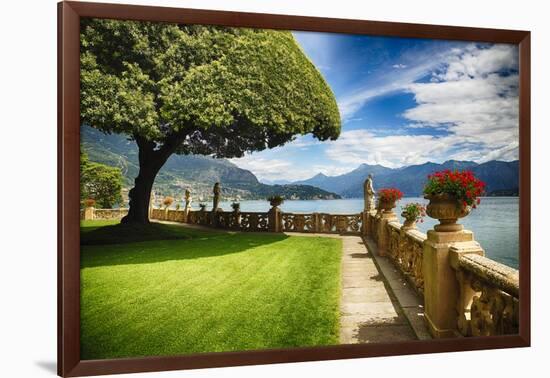 Lake Como Villa Garden-George Oze-Framed Photographic Print