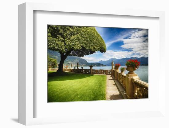 Lake Como Villa Garden-George Oze-Framed Photographic Print