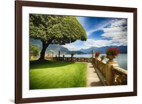 Lake Como Villa Garden-George Oze-Framed Photographic Print