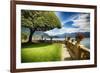 Lake Como Villa Garden-George Oze-Framed Photographic Print