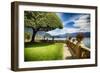 Lake Como Villa Garden-George Oze-Framed Photographic Print