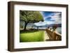 Lake Como Villa Garden-George Oze-Framed Premium Photographic Print