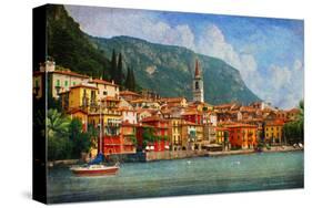 Lake Como Village, Italy-Chris Vest-Stretched Canvas