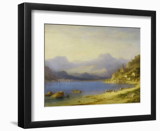 Lake Como with Boats, 1869-Carl Larsson-Framed Giclee Print