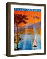 Lake Como-Jace Grey-Framed Art Print