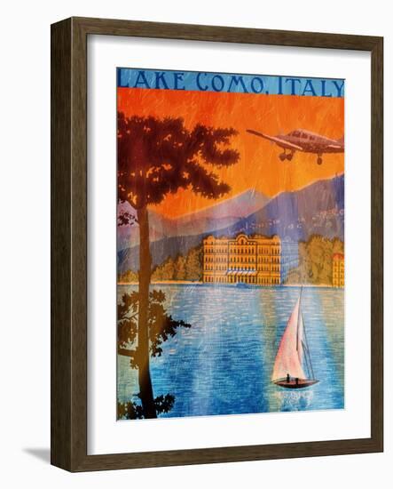 Lake Como-Jace Grey-Framed Art Print