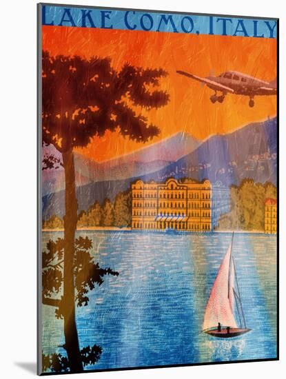 Lake Como-Jace Grey-Mounted Art Print