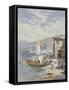 Lake Como-Charles Rowbotham-Framed Stretched Canvas